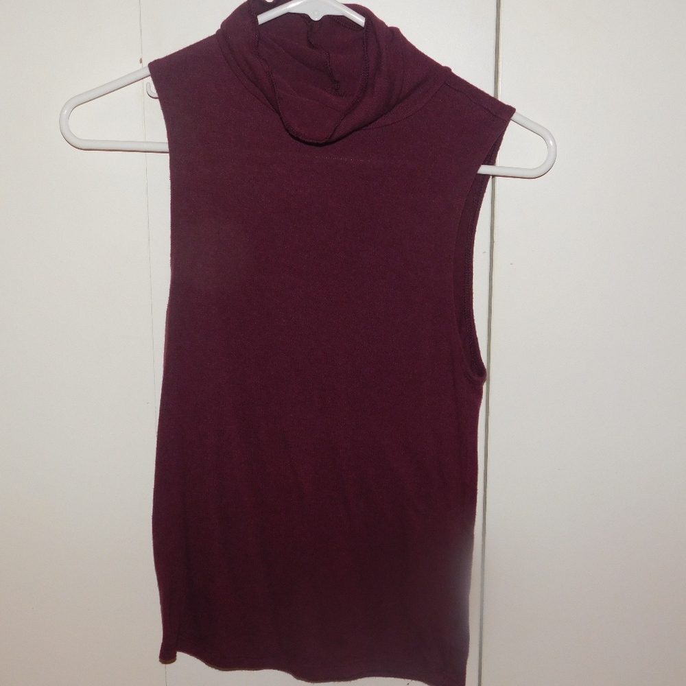 mock turtle neck top